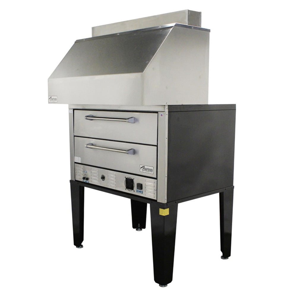 Peerless CE42PESC - Electric Pizza Ovens with Two 7 High Decks